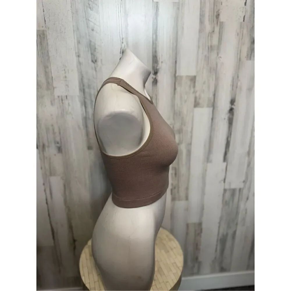 Essentials Brown crop top - Picture 5 of 6